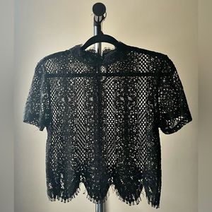 zara lace top